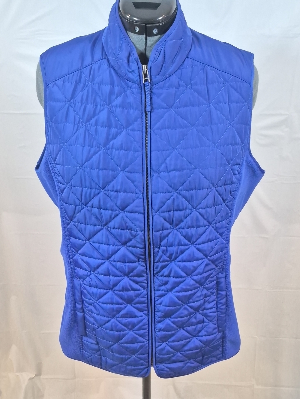 Talbots Royal Blue Quilted Sleeveless Vest